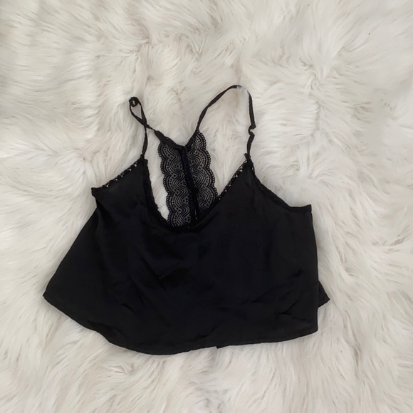 black Silk-like camisole
